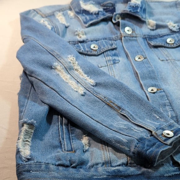 Cavalini Light Blue Denim Jacket - Picture 4 of 14